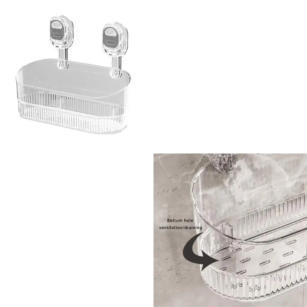  Durable Suction Cup Storage Box Durable Suction Cup Shelf Organizers Great For Apartments And Temporary Spaces