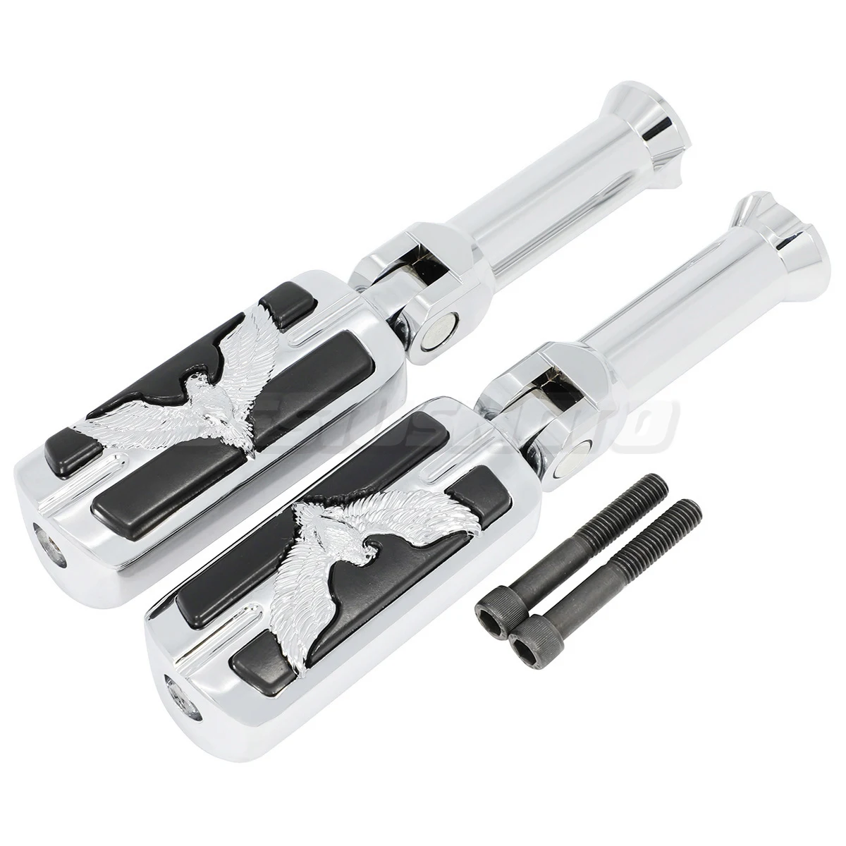 Motorcycle Rear Footrests Foot Pegs For Harley Softail Fat Street Bob FXBBS Fat Bob 114 FXFBS Low Rider ST 117 Breakout FXBR