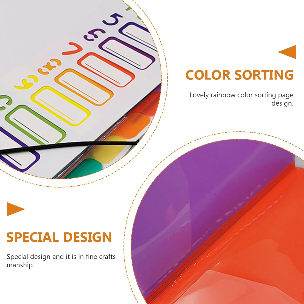 

Multi-Use A4 Document Receipt Binding Holder Document Holder Plastic Expanding Folder Portable File Storage Bag