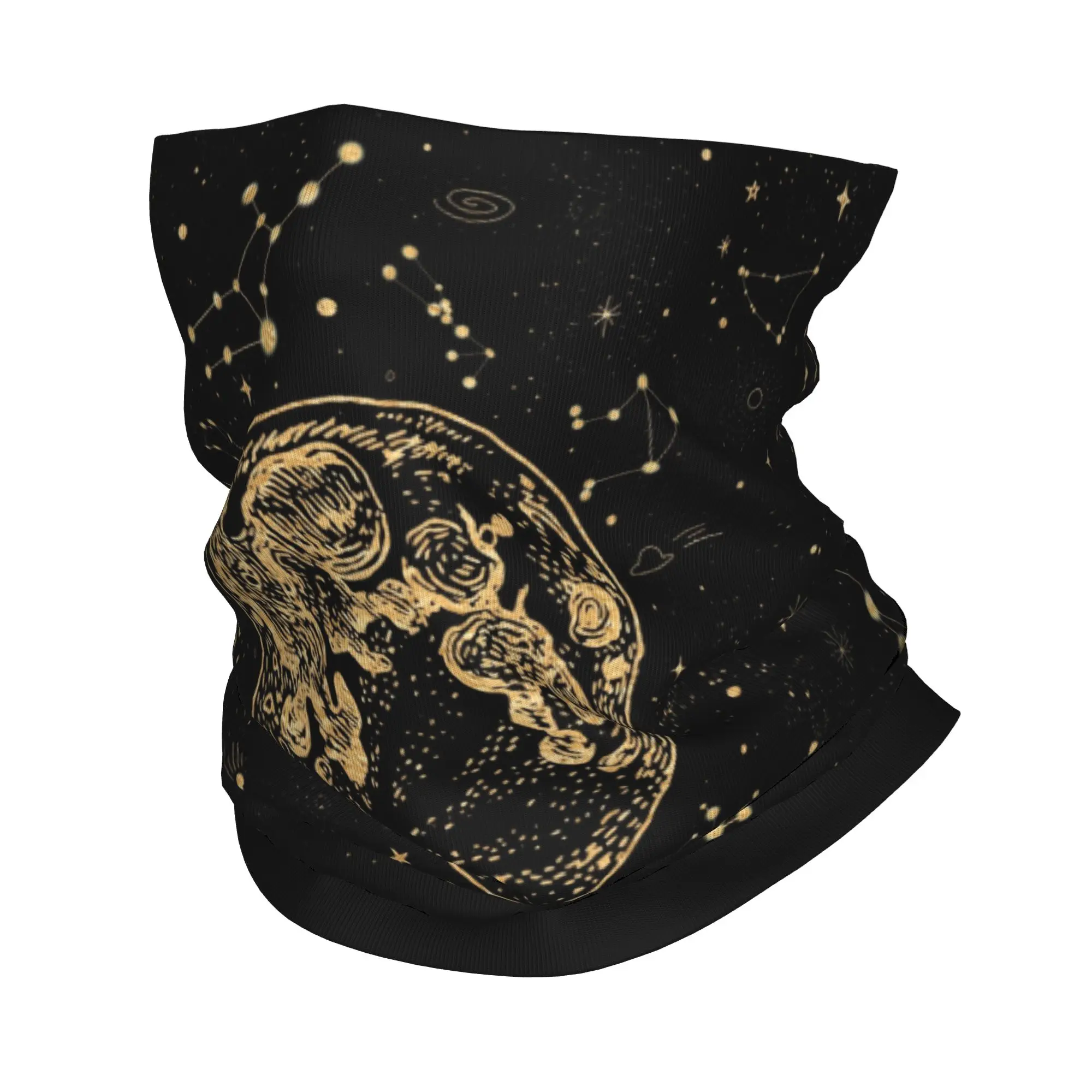 

Custom Into The Galaxy Bandana Neck Gaiter Windproof Face Scarf Cover Women Men Space Constellation Headwear Tube Balaclava