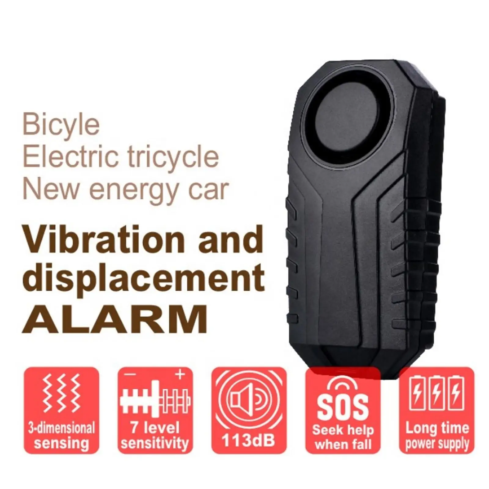 Remote Control Bike Alarm Waterproof Motorcycle Electric Bicycle Security Anti Lost Wireless Vibration Alarm For Bike