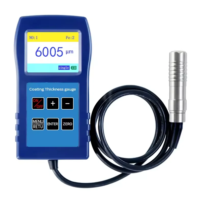 

DR6000 Digital External Probe Coating Thickness Gauge Anti-corrosion Fireproof Coating Measurement for Ferrous Substrates