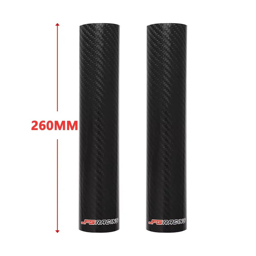Motorcycle Carbon Fiber Front Fork Guard Wrap Cover Universal For YAMAHA HONDA KTM EXC SX SXF XC XCF XCW JFG Dirt Pit Bike Parts image 3