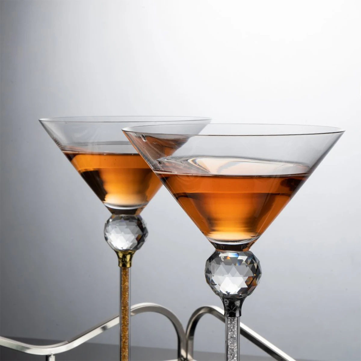 (Can Engrave Logo) 220ML Crystal Cocktail Glass With Diamonds, Home Martini Cup, Margarita Triangle , Bar Champagne Cup
