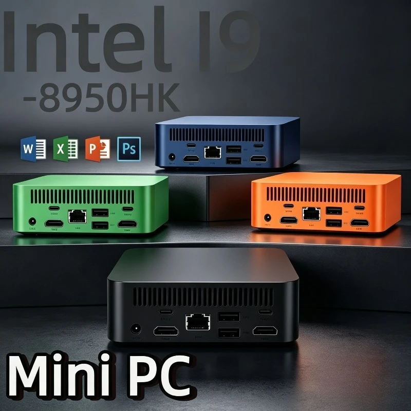 2026 New MINI PC  Core i9 8950HK 16GB RAM 1TB 2TB SSD WIFI 6 BT5.2 4K HD Mini Gaming Office Study Pc