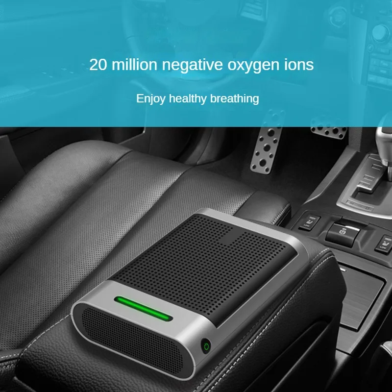 Car Dual-Use Air Purifier Car Desk Home Haze Removal Formaldehyde Removal Negative Oxygen Ion Oxygen Bar Automotive Supplies