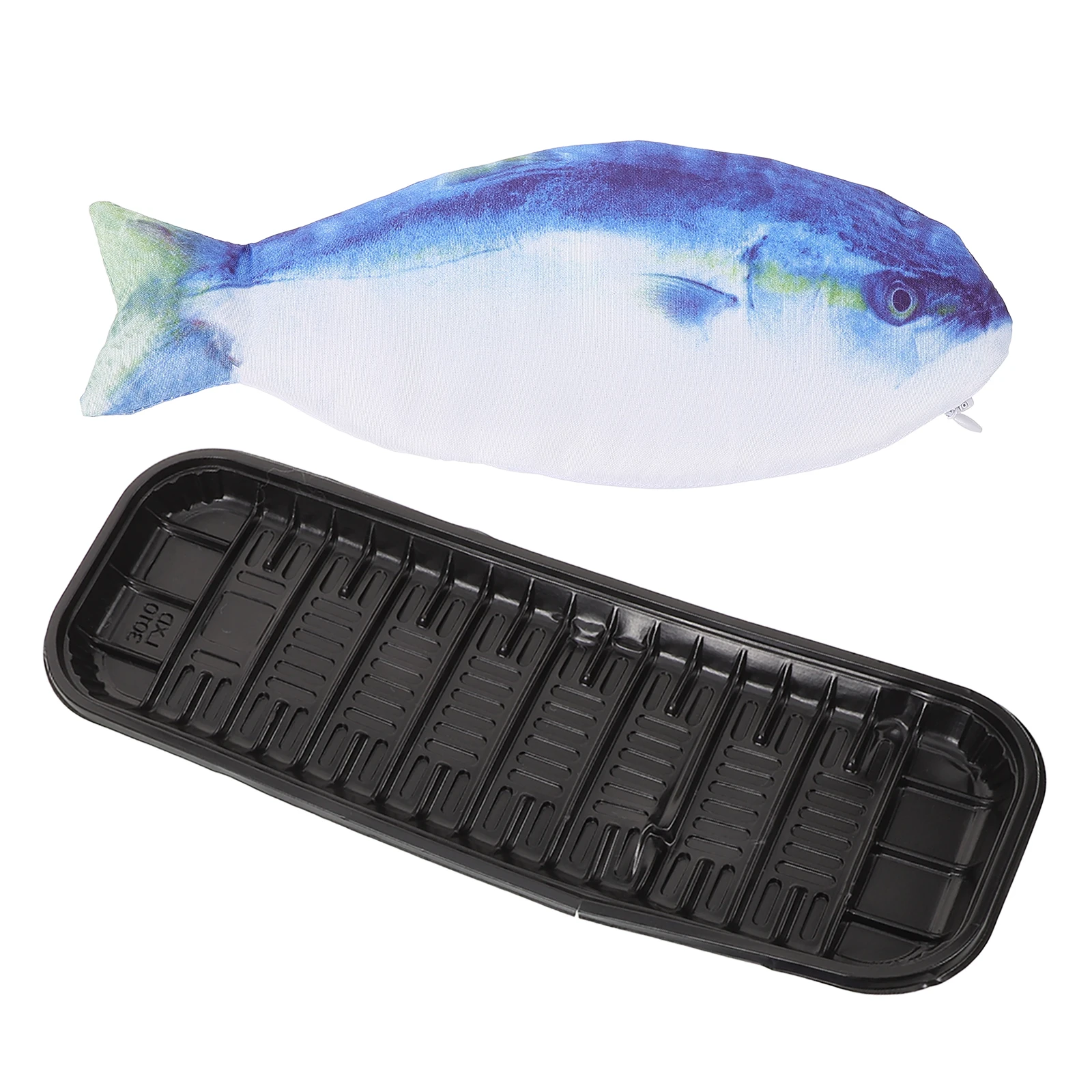 

Simulation Fish Pencil Bag Large Capacity Anti-Wear Stationery Organizer Portable Makeup Storage Cute Cartoon Pen Pouch For