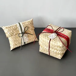 Gift Basket Bamboo Baskets Souvenir Box Souvenirs Braided Traditional Craft For Wedding Beautiful With Cover Handmade