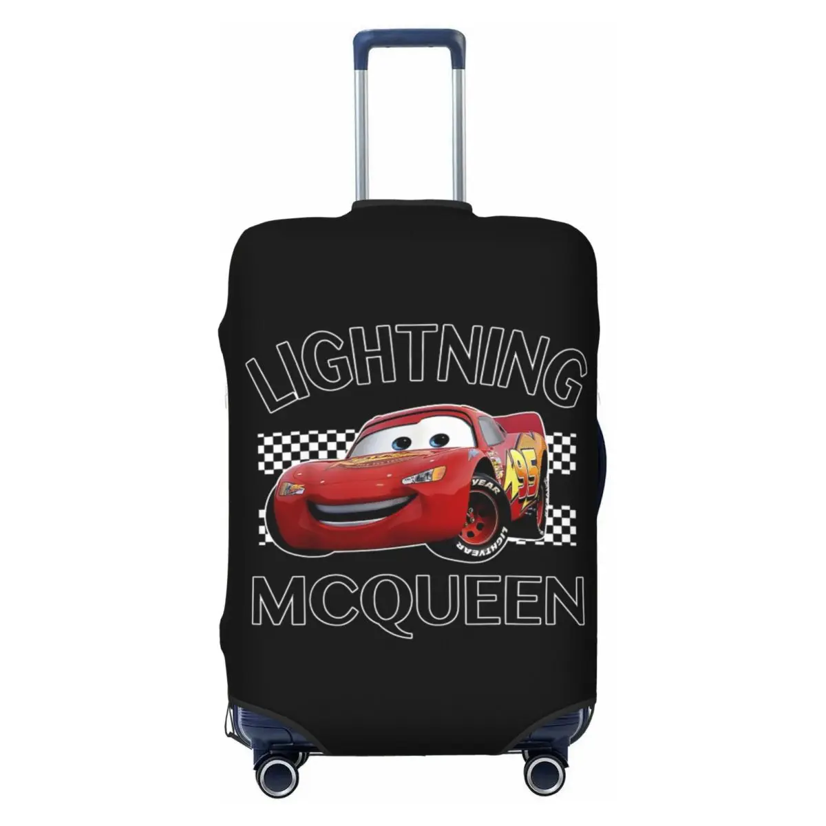 

Racer Lightning McQueen Travel Luggage Cover Elastic Cars Suitcase Cover Protector Fit 18-32 Inch
