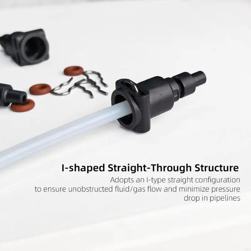   Leakproof Coffee Milk Tube Connector Plastic Tube Fitting I Shaped Adapter for Consistent Milk Frothing Results