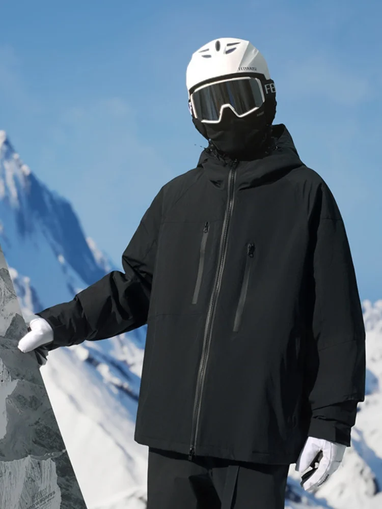 

Мужская зимняя утепленная куртка из хлопка для сноубординга и альпинизма, устойчивая к холоду, водонепроницаемая, из полиэстера