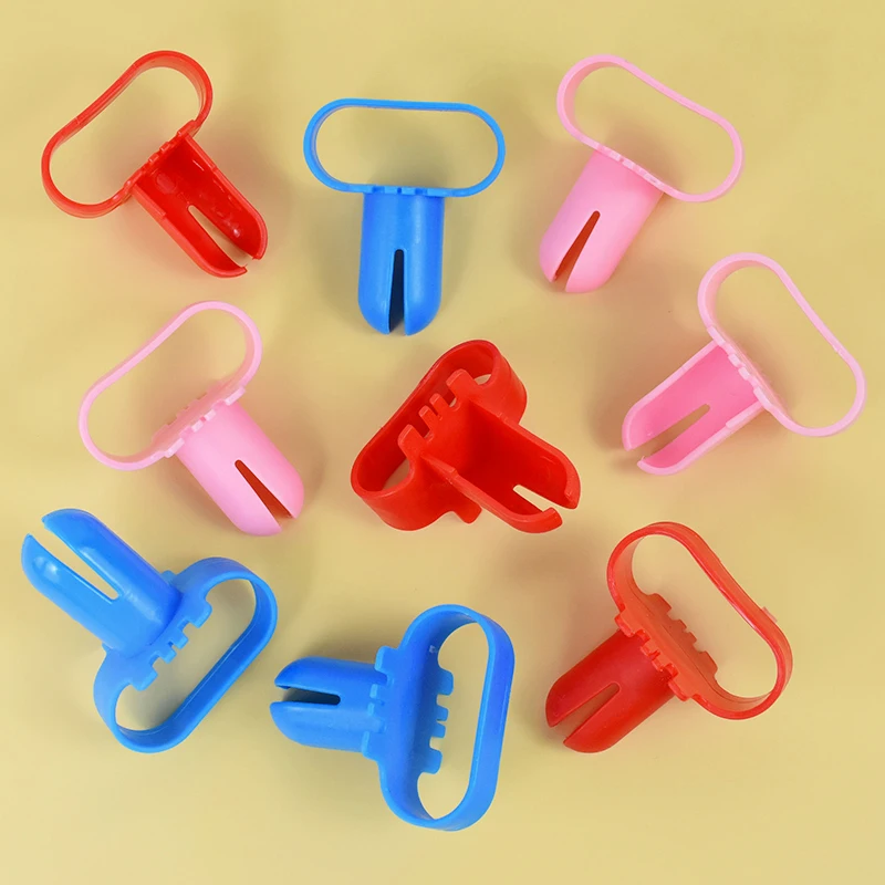 2pcs 3 Color Optional Solid Color Plastic Balloon Knotter Balloon Knot Tying Tool Wedding Party Supplies Household Accessories