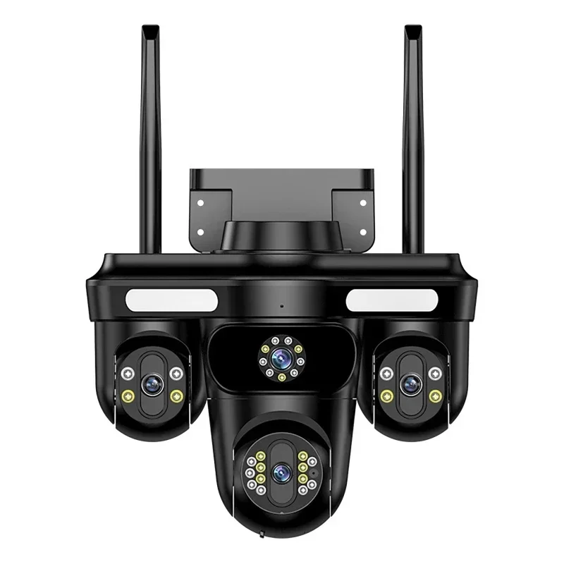 

15 МП IP-камера с тремя экранами, Wi-Fi, беспроводная, уличная, с тремя объективами, двусторонней аудиосвязью, автоматическим отслеживанием человека, для видеонаблюдения и безопасности