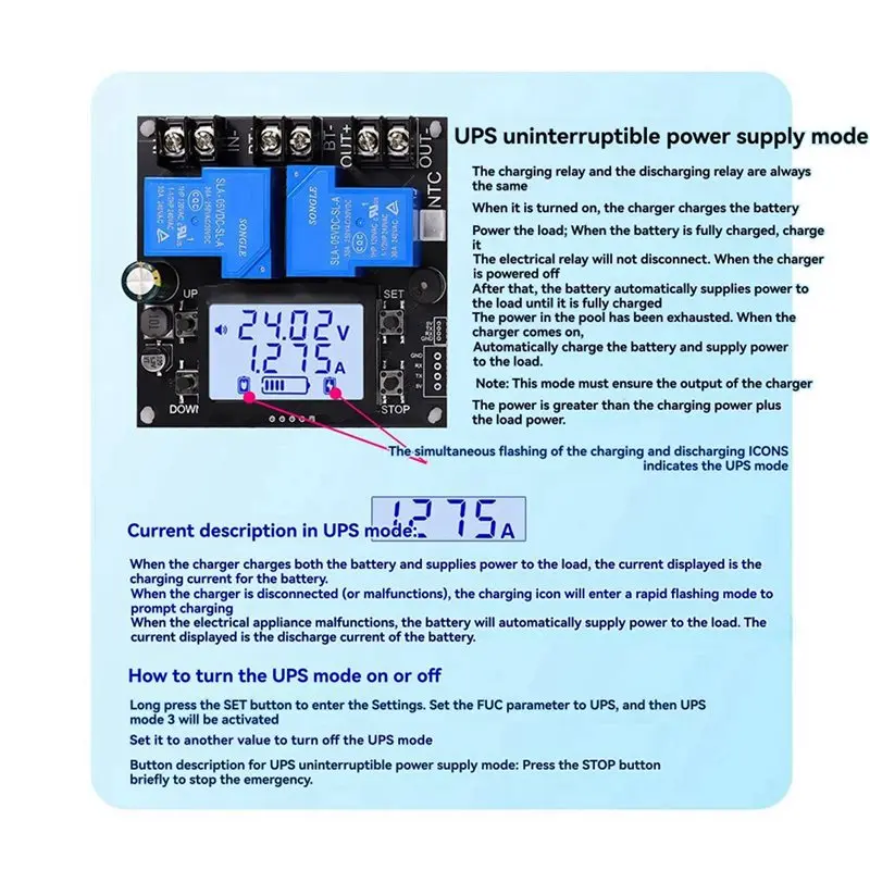 T24C 3X XY-BT13L 30A Battery Charge Control Module Charge And Discharge Protection Bidirectional Current Detection Protector