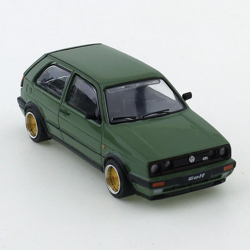 XCARTOYS-Modèle de voiture en alliage moulé sous pression POStore ACE, Golf GTI Mk2, vert, cadeau de Noël pour enfants, jouets pour garçons, 1/64