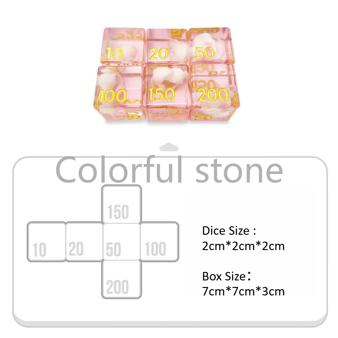 PTCG Pokemon Anime Postać Śpiące Mew Dopasowanie Wyników Licznik Uszkodzeń Wskaźnik Uszkodzeń Dwustronne Kości do Gier Fabularnych Prezent