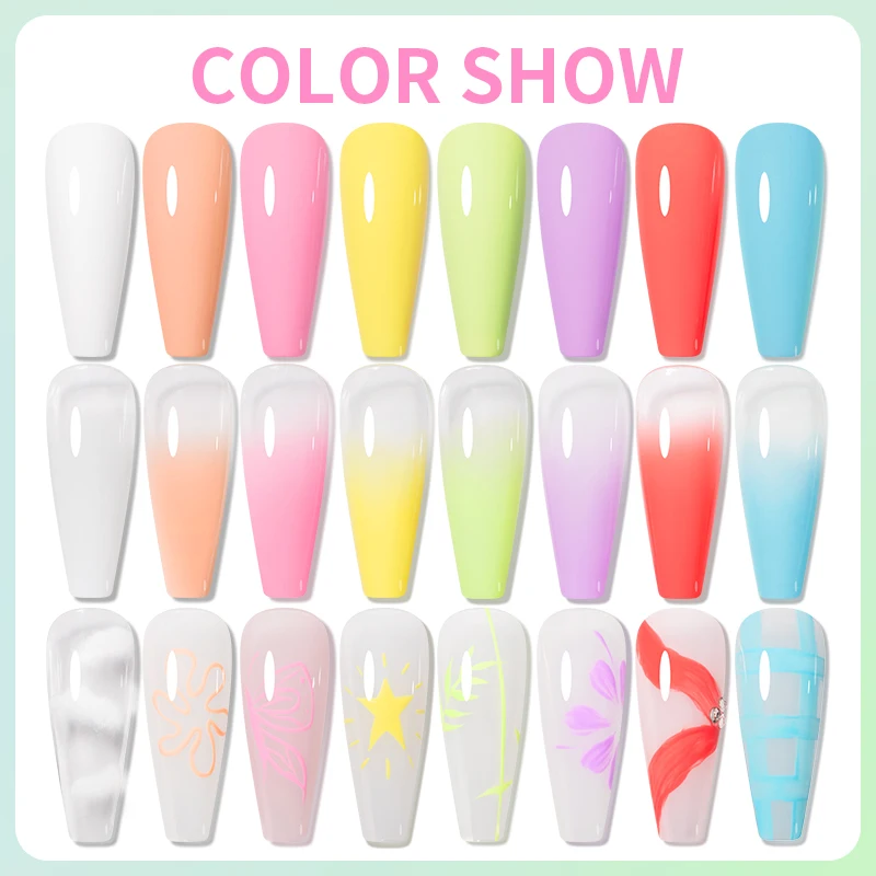 Bonbonfarben Malerei Gel Nagellack Nail Art Ombre Gradient Drawing 5ML Soak Off UV Semi-permanente Nagellack für Maniküre