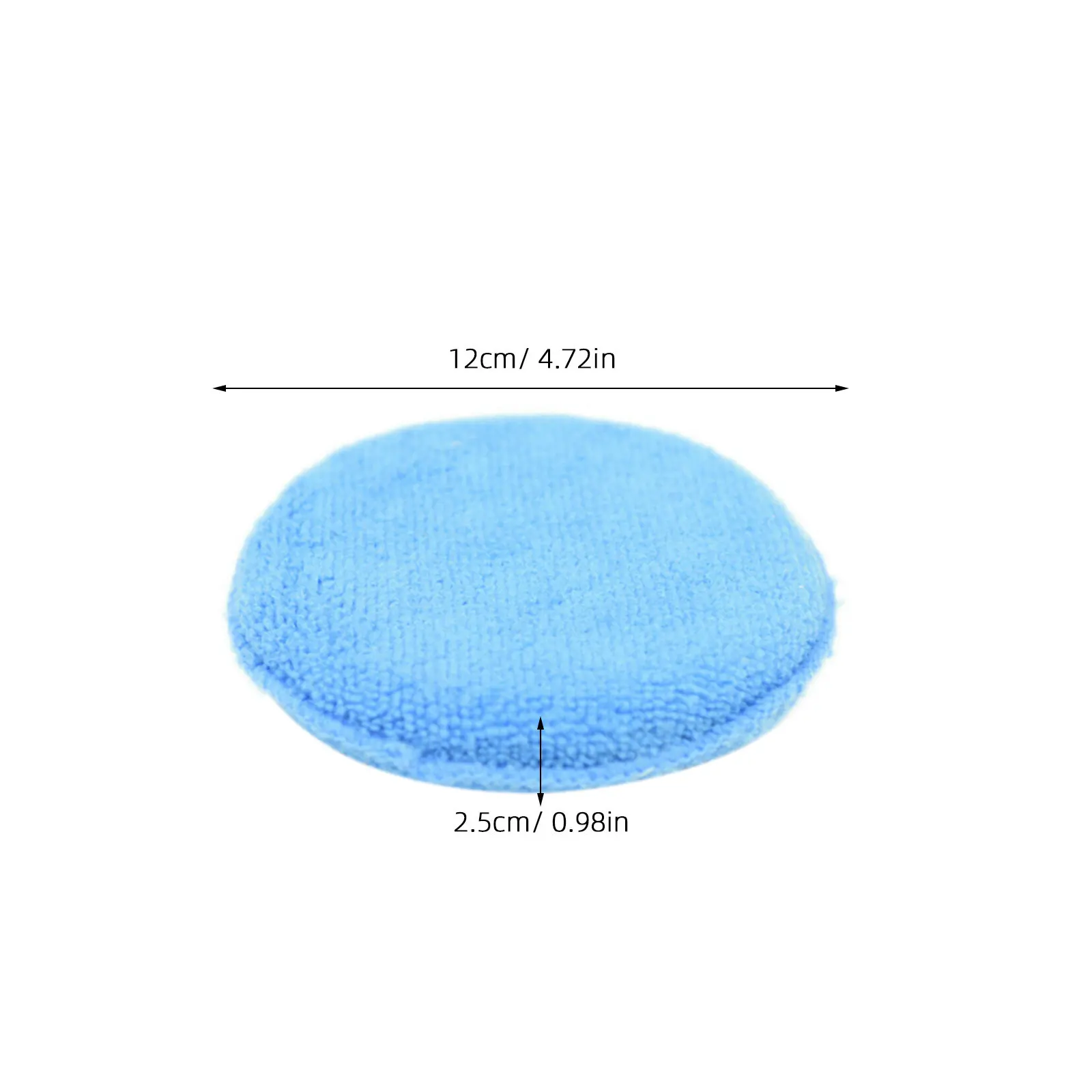 6Pcs 5Inch Blue Wax Sponge for Car Detailing Polish Application Vehicle Waxing Cleaning Up to 8 Uses Per Sponge Dual Surface Car