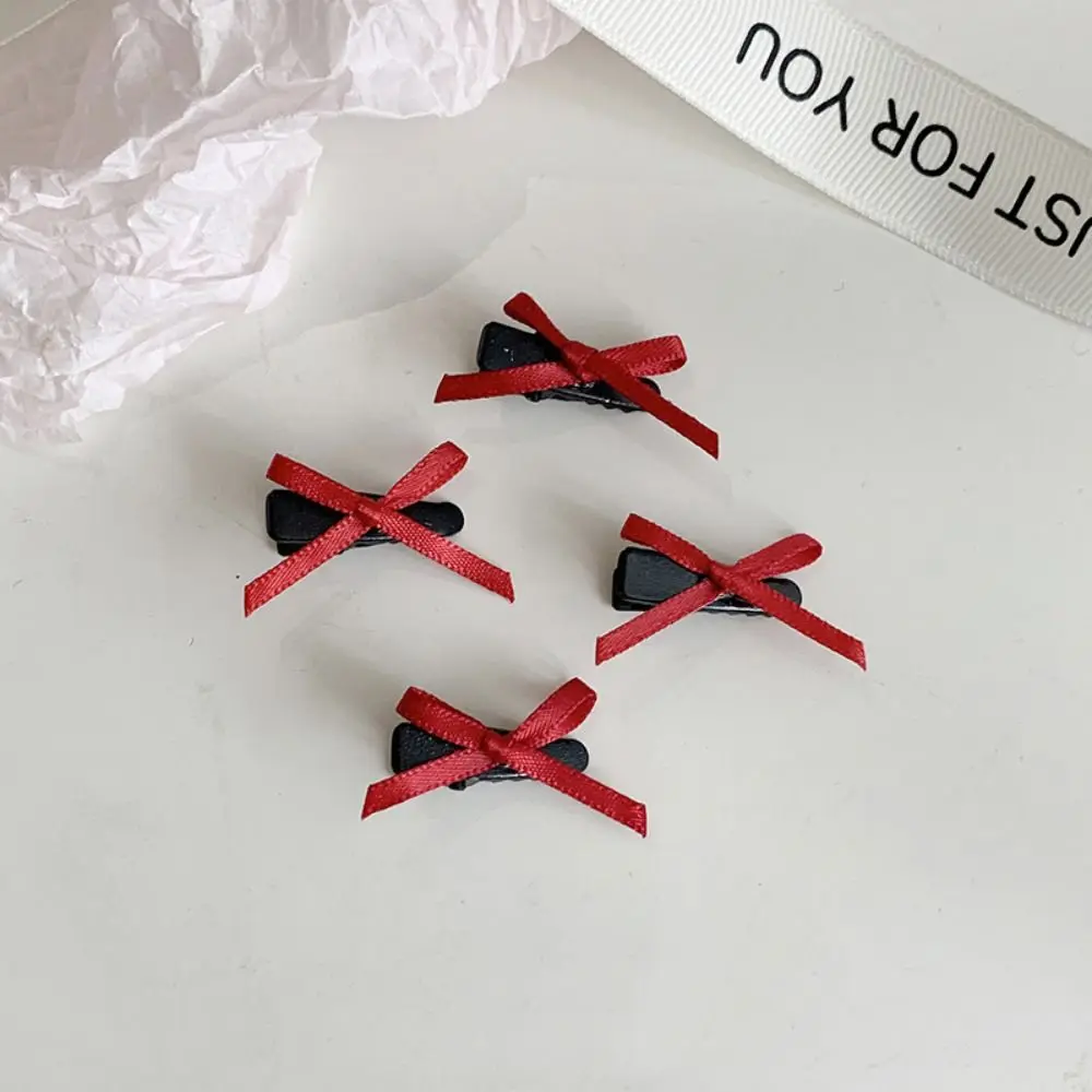 Ballet Mini Bowknot Hair Clips Sweet Ribbon Bow Hairpin Hair Accessories Headwear Fairy Bang Clip Birthday Party Prop
