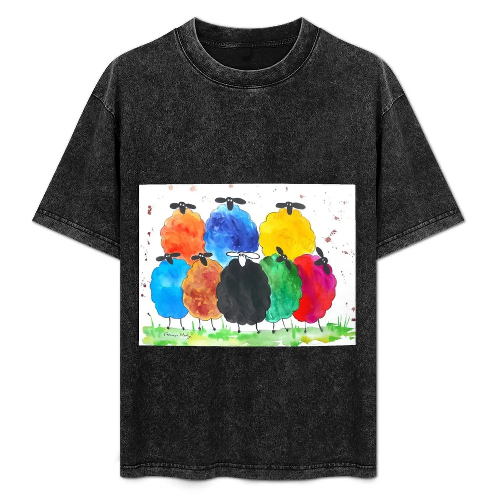 

Colourful Sheep 2 T-Shirt Big and Tall Casual T-Shirt