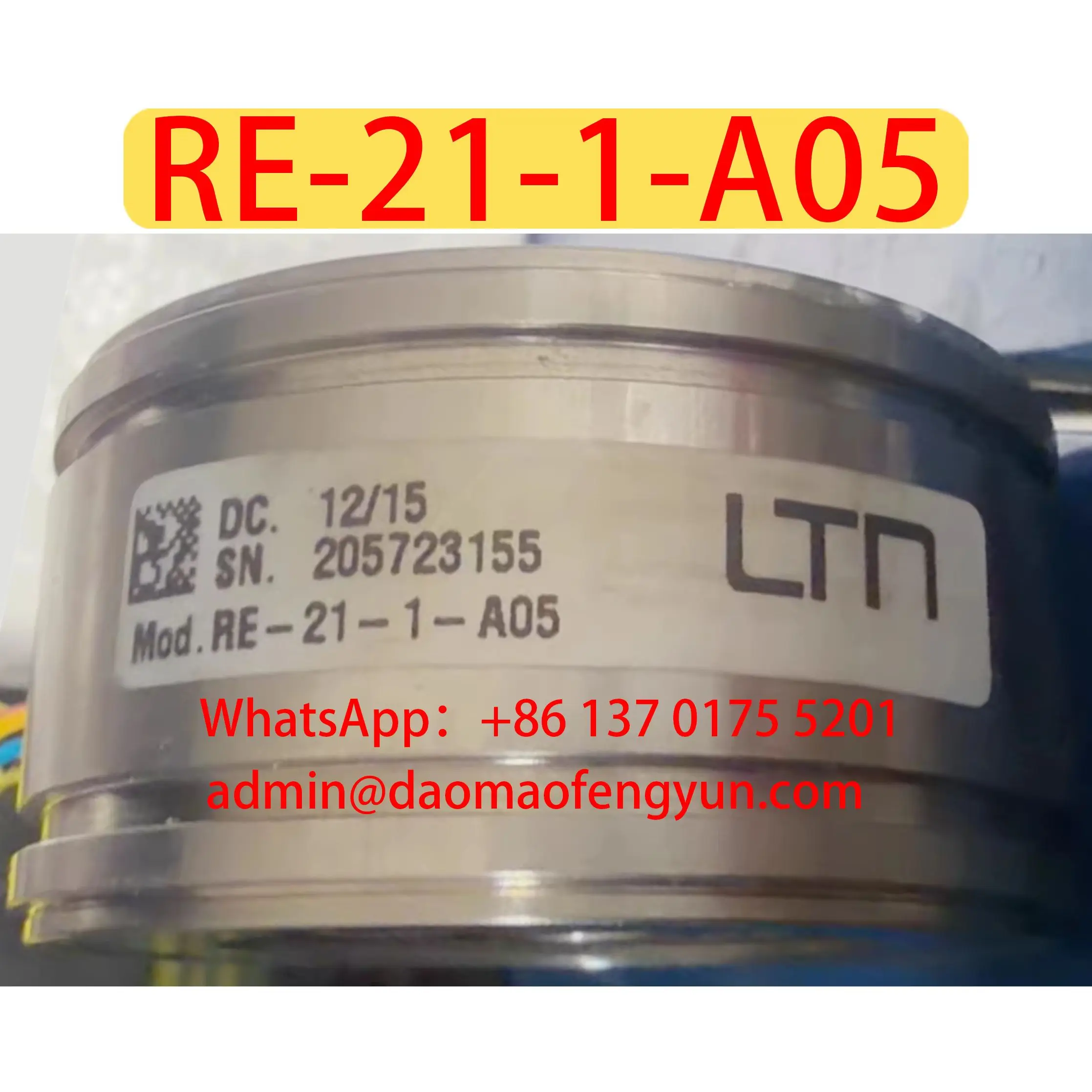 RE-21-1-A05 Used Encoder，Tested ok，RE 21 1 A05，Fast shipping