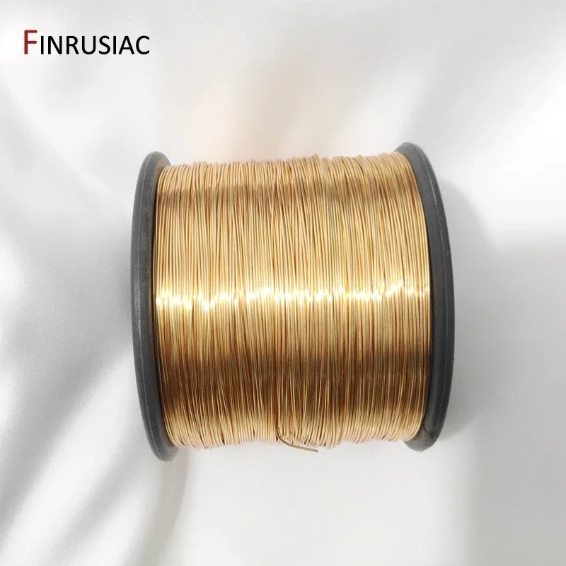 8 Sizes Trendy 18K Real Gold-Plated 5 Meters Copper Wire Jewelry Making Metal Wire, DIY Jewelry Making Accessories Wholesale