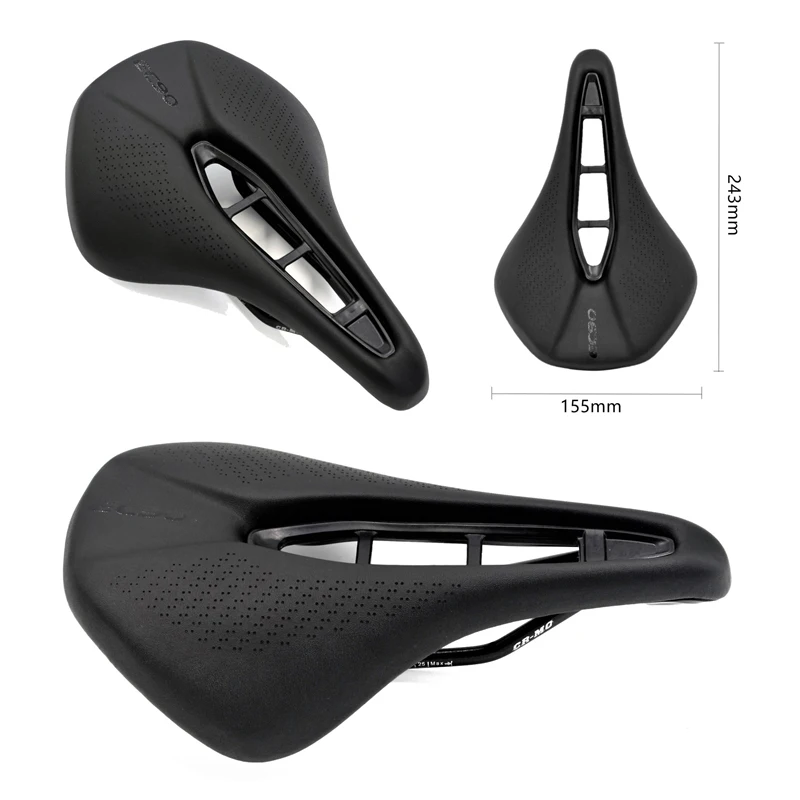 EC90 MTB Bicycle Seat PU Ultralight Hollow Breathable Breathable Comfortable Seat Cushion Bike Racing Saddle Parts Components