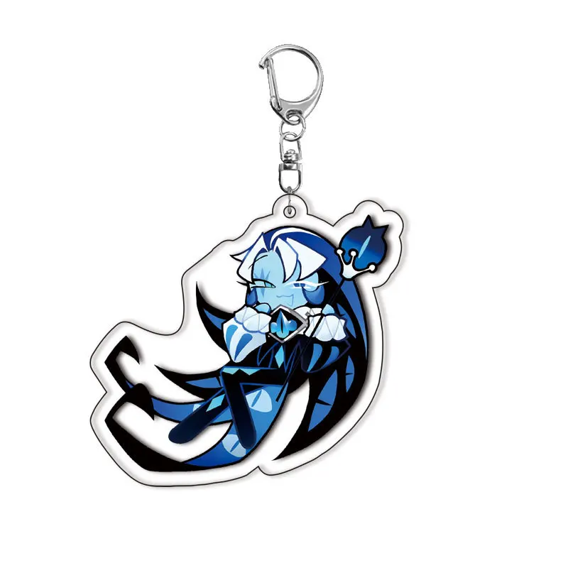 New Shadow Milk Cookie Keychain Cartoon Anime Cute Pendant Key Ring Backpack Friend Acrylic Gift Badge