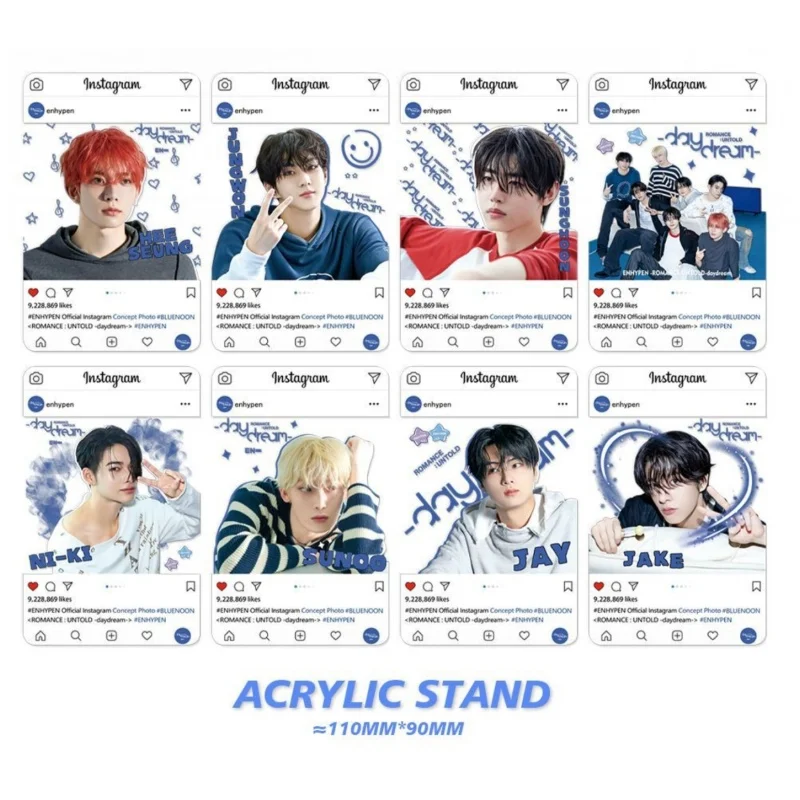 ENH Peripheral Keychain Sticker Gift Box New Album Daydream JUNGWON Stand Card Set Lee Heeseung Collection Gift