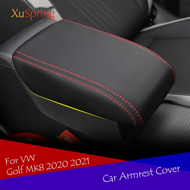 

Car Armrest Console Cover Cushion Support Box Top Matte Liner Mat Case Car-style for VW Golf 8 MK8 2020 2021 2022