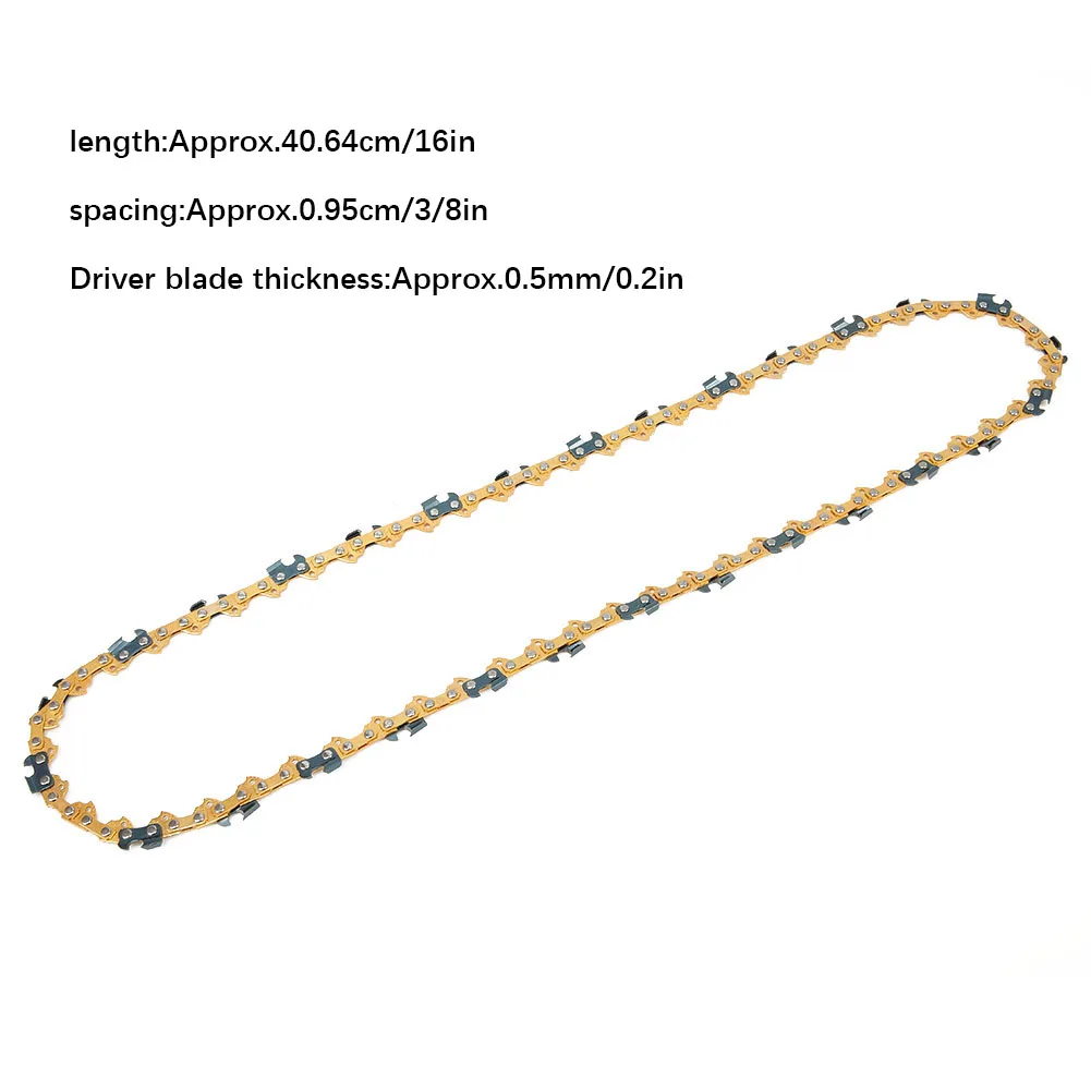 超硬チェーンソーブレード、ガーデンパワーツール用交換部品、チェーンソーアクセサリー、59dlle、16 "、3/8" 、0.5mm、1個