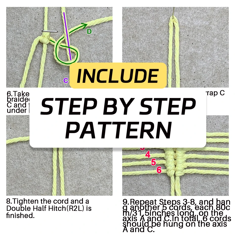 A Colorful Tassel Flower Weaving Material Kit with a Beginner-Friendly Weaving Tutorial, Bohemian Style.