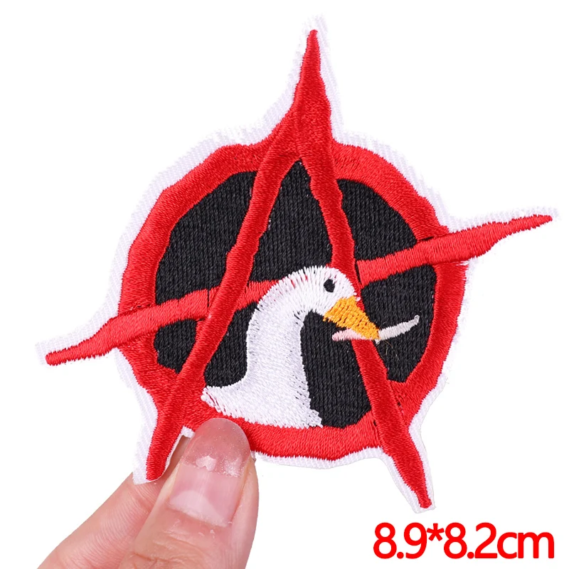 Patch Punk teschio spaventoso ricamo/Patch per cucire ferro su toppe per abbigliamento toppe scheletro su vestiti adesivi per stirare fai da te