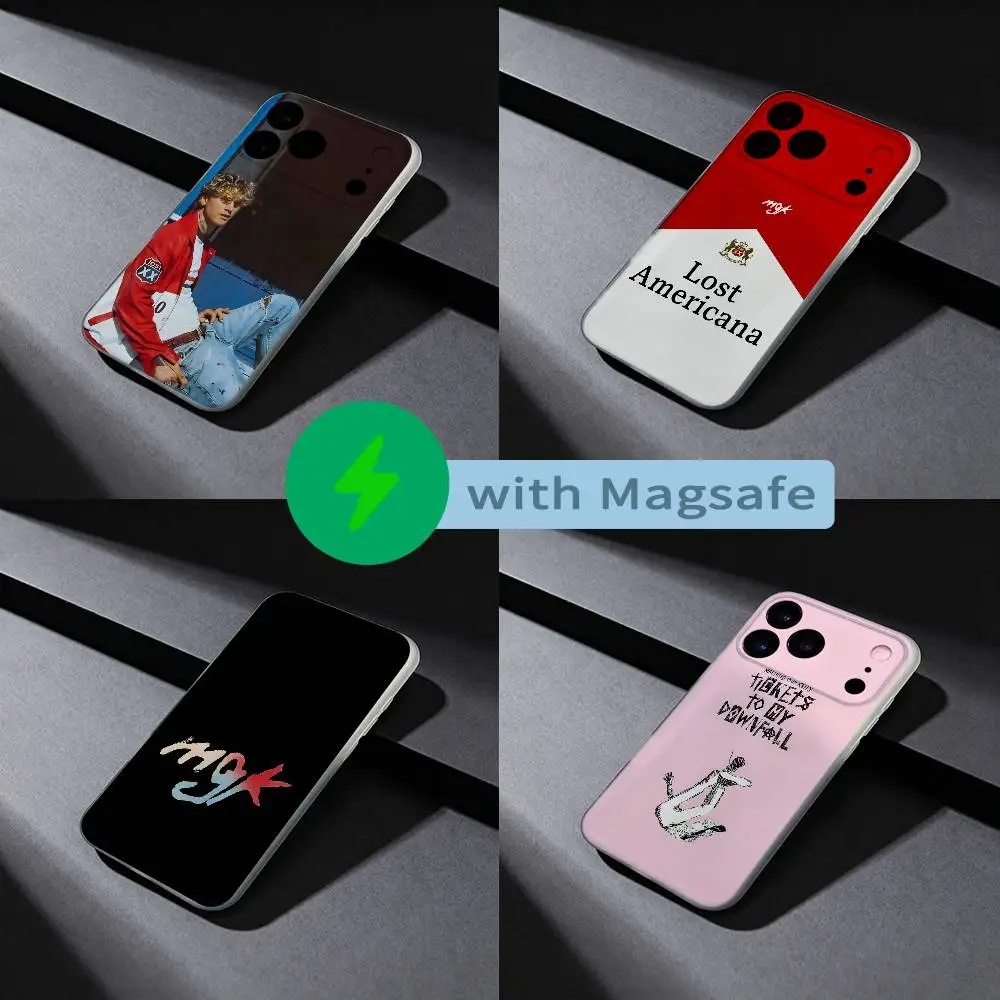 

MGK L-Lost A-Americana Phone Case For iPhone 17,16,15,14,13,12,X,XS,Pro,Max,Plus,E,Air,Mini with Magsafe Magnetic Liquid TPU