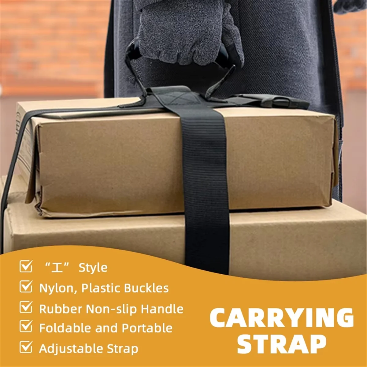 H-W Heavy Object Binding Belt Luggage Strap Packing Straps Moving Belt for Secure Lifting Carrying Heavy Boxes Luggage