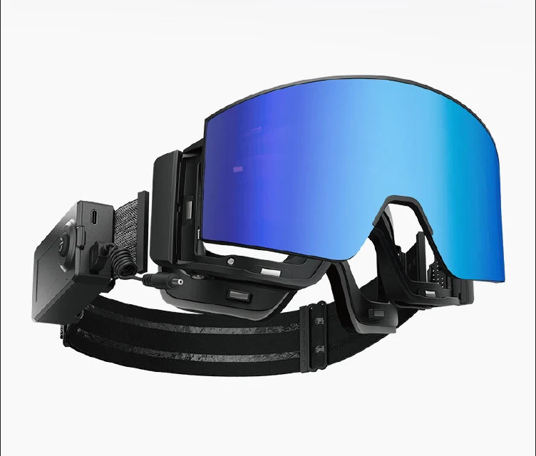 

Heated goggles, Anti-Fog, Magnetic quick swapable Frameless 100% UV Lens