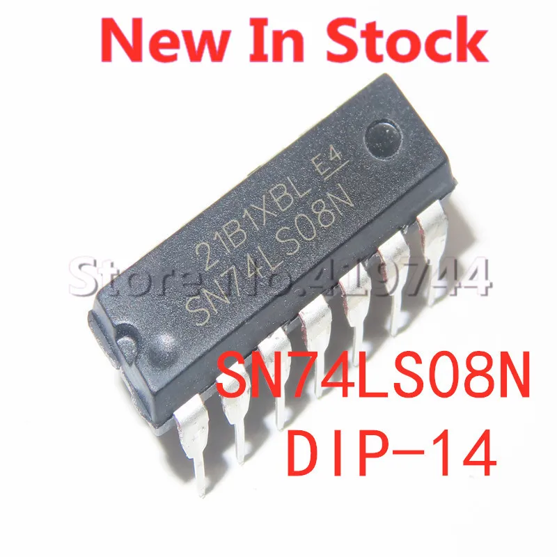 Nouveau circuit intégré original, 5 pièces/lot, 74LS08 SN74LS08N HD74LS08P DIP-14, 2 entrées positives et portes, en Stock, nouveau