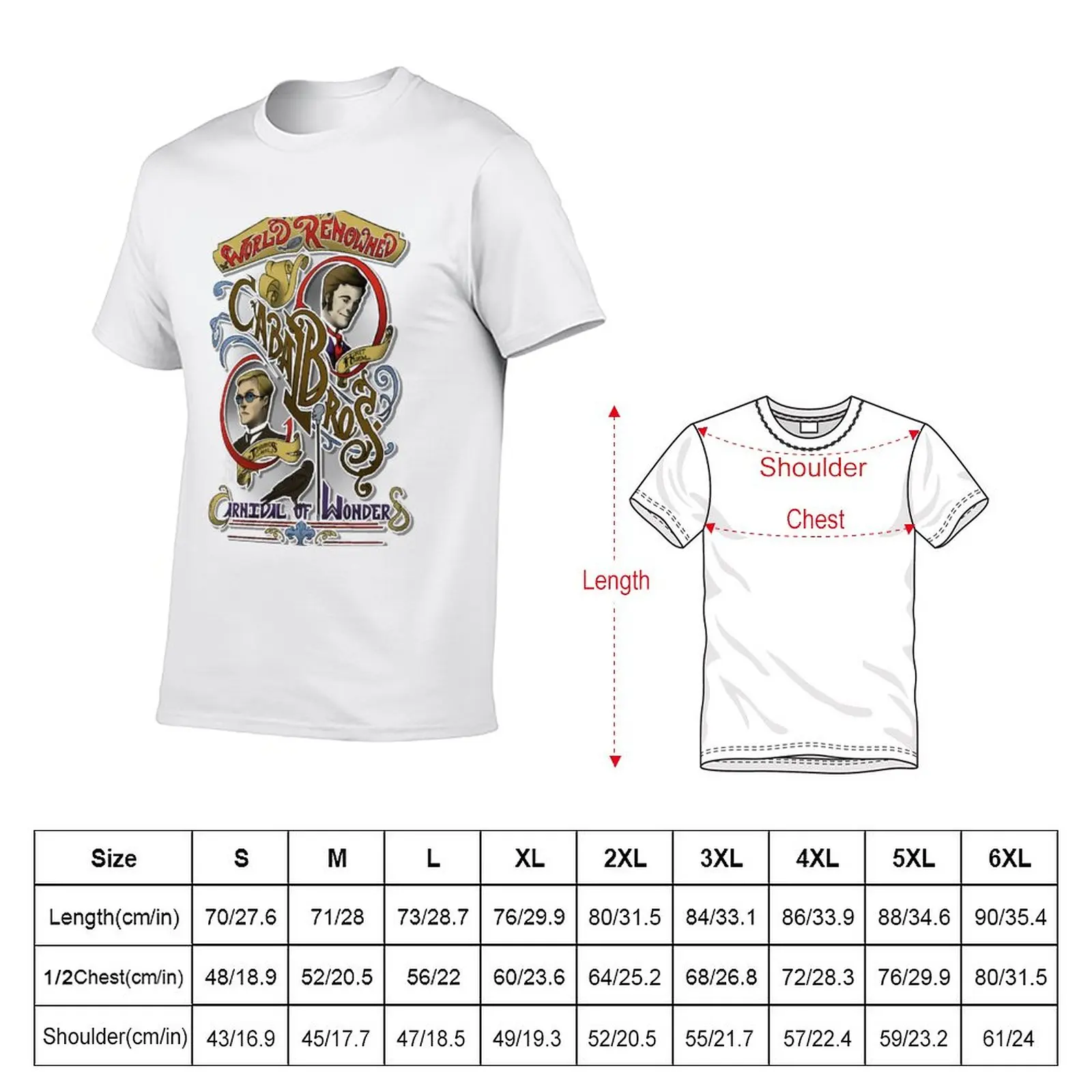 The World Renowned Cabal Bros Carnival of Wonders T-Shirt hippie clothes quick-drying korean fashion sublime mens plain t shirts