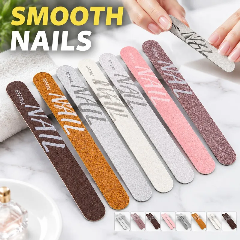 Premium Manicurist Timber Abrasive Slice, Ultra-thin Natural Nail Trimmer, Contouring Sanding Strip, Washable Polishing Fixture