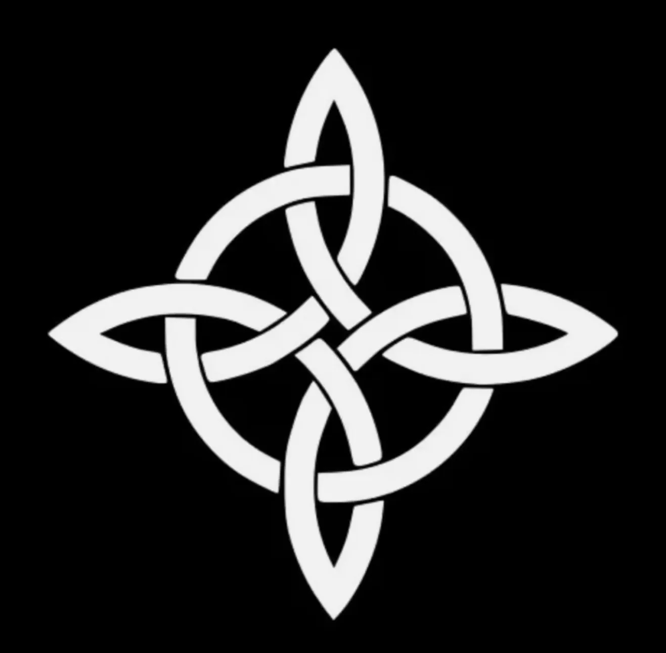 ملصق فينيل بعقدة ساحرة مقاس 4 بوصات × 4 بوصة ارتفاعًا، ملصق كمبيوتر محمول للسيارة من Wiccan Charm