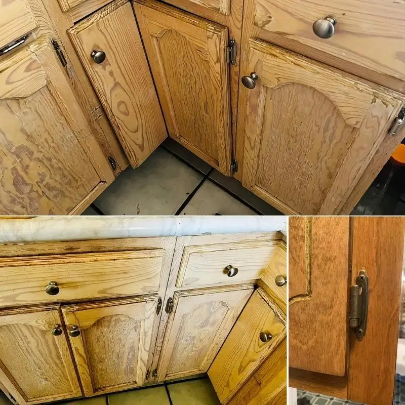 

652F 4Pcs Closing Hinges Inset Antique Cabinet Hinge Semi Concealed Kitchen Cabinet Hinges Antique Furniture Hardware