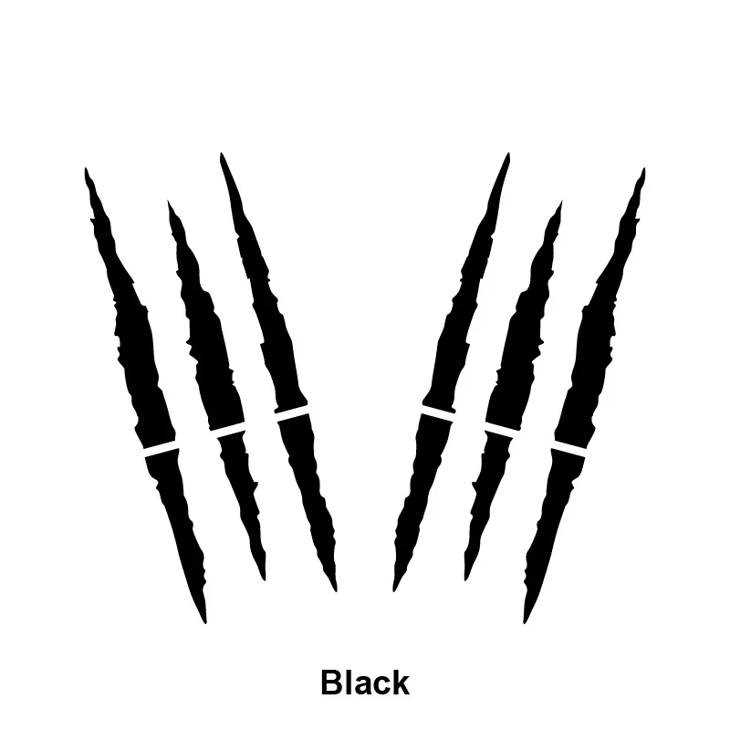 2Pcs Car Sticker Individuality Scratch Stripe Claw Marks Car Auto Headlight Decal Car Styling Popular Fashion Decorate Decals