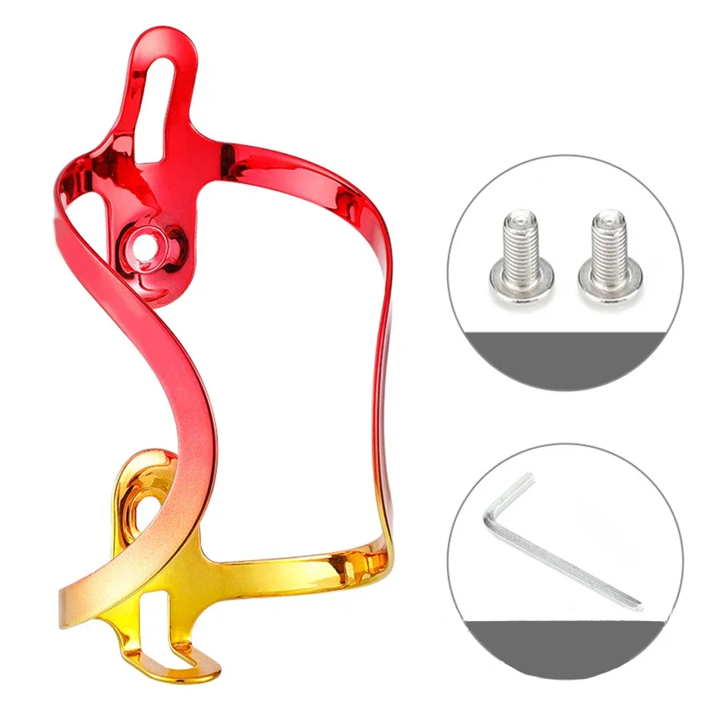 

For Outdoor Cycling Aluminum Alloy Bottle Cage Bike Water Cage High Strength Lightweight Withstand High Pressure