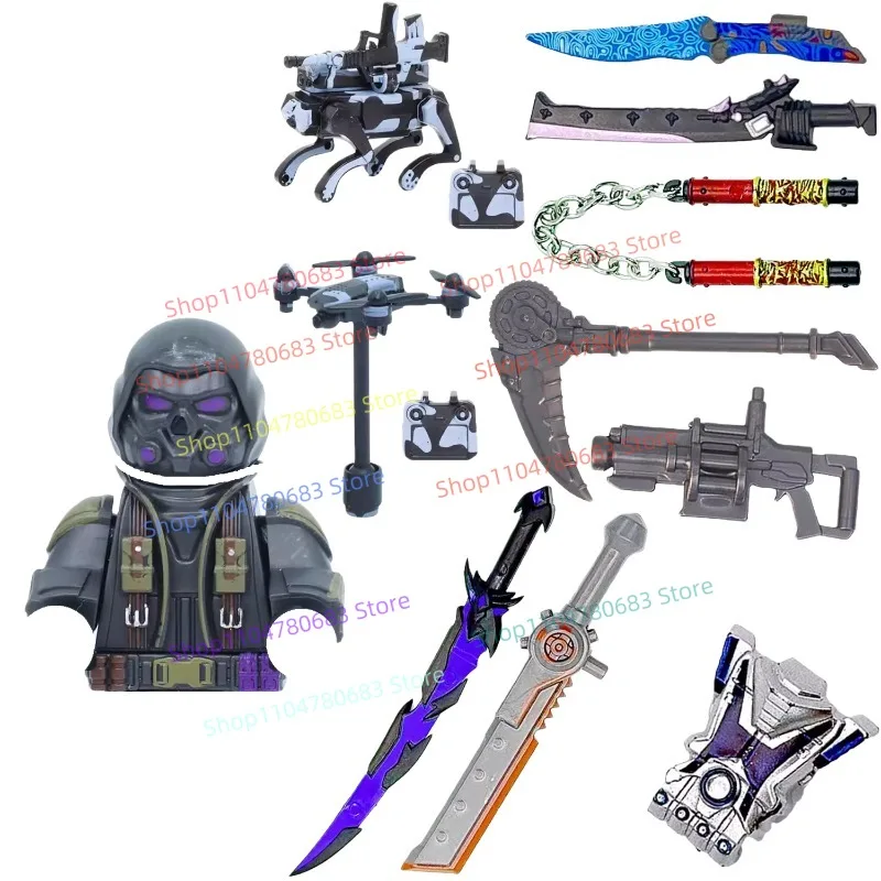 MOC Building Blocks Generale Mini Figura Accessorio multi-stile Modello di assemblaggio Display Anime Cartoon Toy Decorazione Regalo di festa