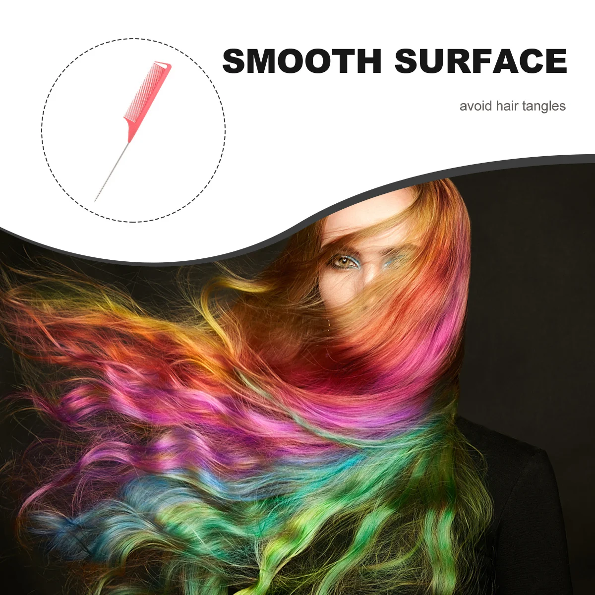 

12Pcs Hairdressing Plastic Pintail Combs Lightweight Durable Haircut Styling Tools for Barber Salon Use Haircut Comb Set