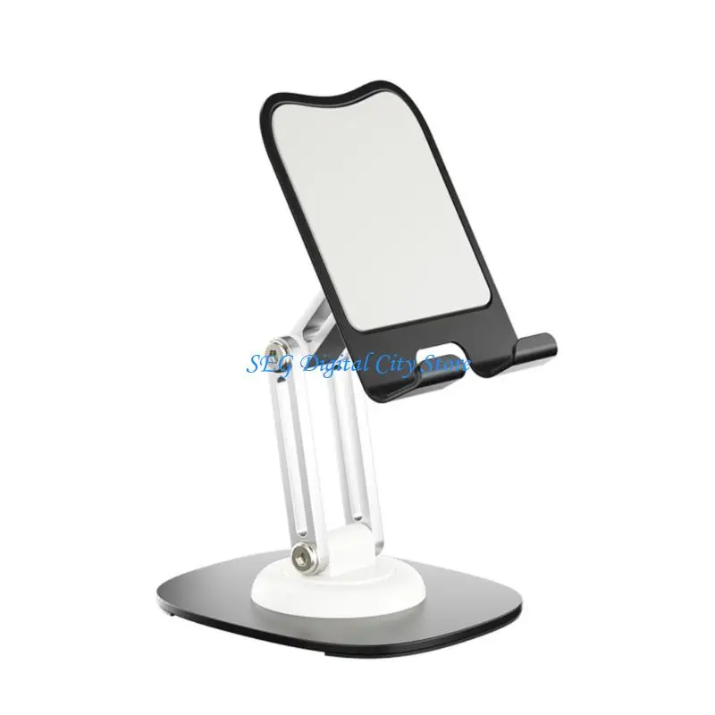 U75B Space Saving Whirling Base Tablet Holder With Never Slip Elastomer Mattresses Full Motion Articulating Arm Framework