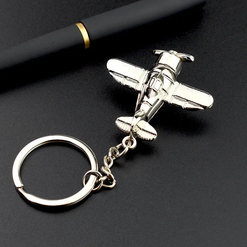 3D Aircraft key chain Fighter Air Plane key ring metal key chain pendant