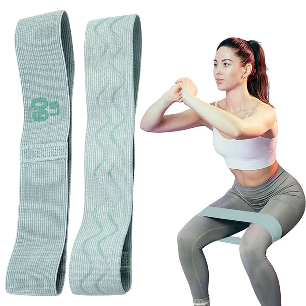 1PC Elastic Workout Bands Anti-Slip Stretch Fitness Strips Portable Glute Thigh Elastic Bands Home Rubber Bands Gym Accessory