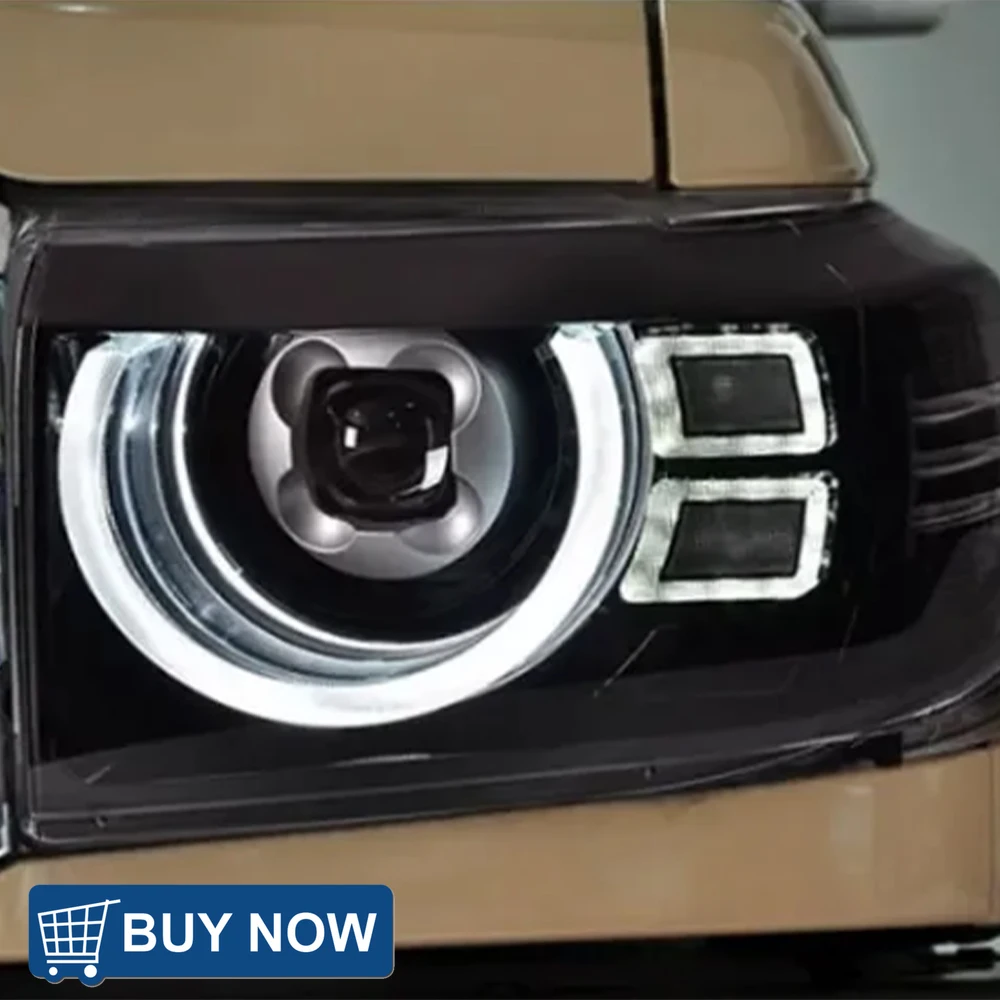 For Toyota Land Cruiser LC71 LC76 LC78 LC79 2006-2023 Car Lights Assembly Upgrade Guard Style LED Projector Lens Accessories