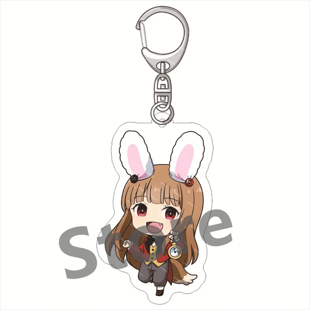 Anime Spices and Wolves Q Version Figures Acrylic Key Chains Cute Model Decor Pendant  KeyRing for Fans Gift 6cm